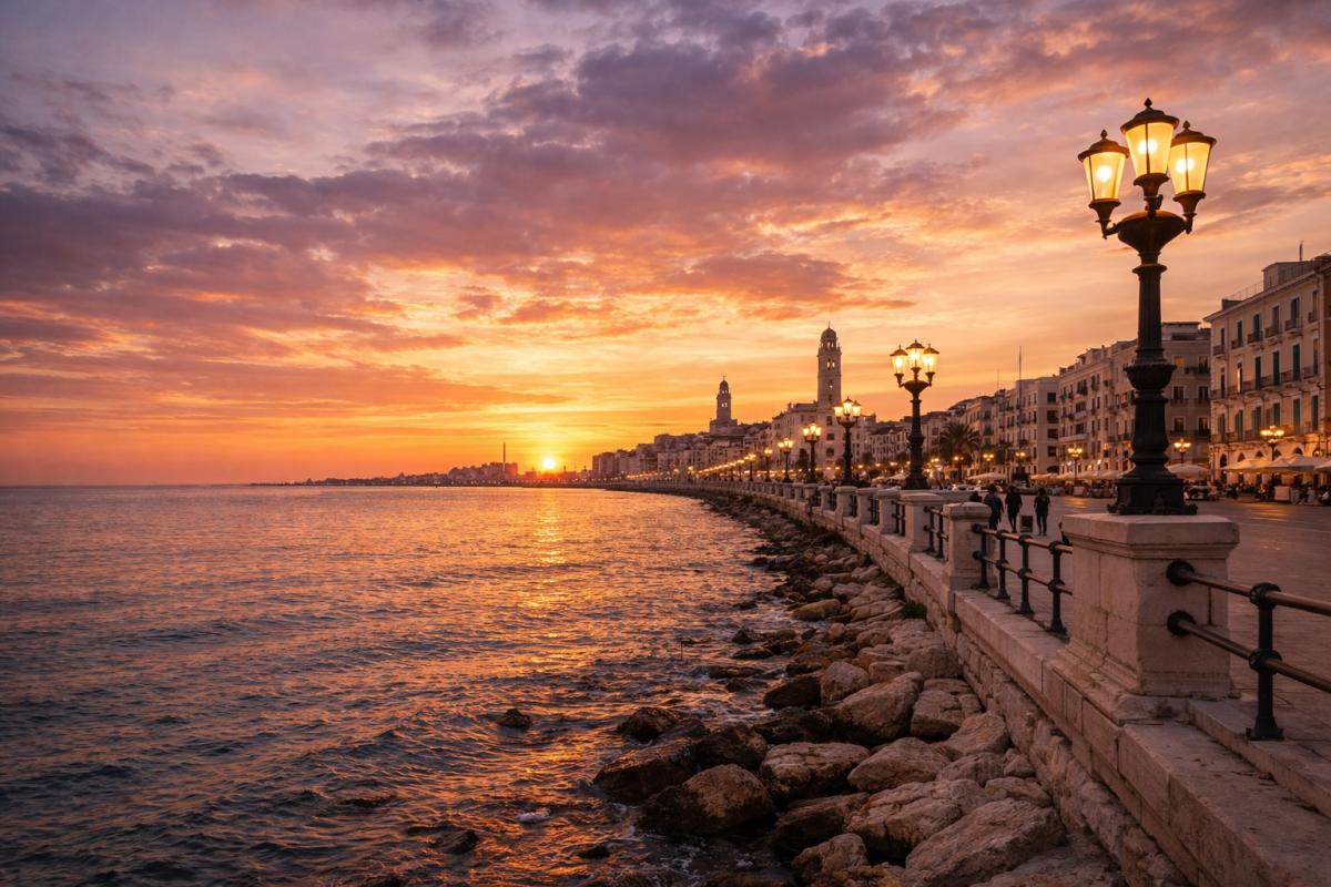 Bari - Lungomare al Tramonto