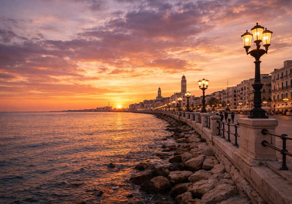 Bari - Lungomare al Tramonto